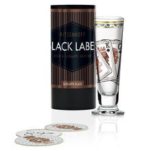 Load image into Gallery viewer, RITZENHOFF Black Label Schnapps Glass by Sascha Morawetz - Blackjack Special! Quirksy gifts australia