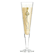 Load image into Gallery viewer, RITZENHOFF CHAMPUS CHAMPAGNE GLASS by SVEN DOGS - Key to Happiness! Quirksy gifts australia