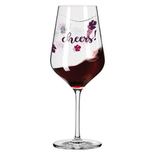 Load image into Gallery viewer, RITZENHOFF CRYSTAL HEART RED WINE GLASS by LENKA KÜHNERTOVÁ - Cheers! Quirksy gifts australia