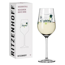 Load image into Gallery viewer, RITZENHOFF HEART CRYSTAL WHITE WINE GLASS by LENKA KÜHNERTOVÁ - Cheers! Quirksy gifts australia