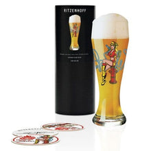 Load image into Gallery viewer, RITZENHOFF Wheat Beer Glass by S. Flier Quirksy gifts australia