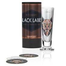 Load image into Gallery viewer, RITZENHOFF Black Label Schnapps Glass by Angela Schiewer - Retro to Rough! Quirksy gifts australia
