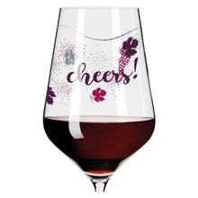 Load image into Gallery viewer, RITZENHOFF CRYSTAL HEART RED WINE GLASS by LENKA KÜHNERTOVÁ - Cheers! Quirksy gifts australia
