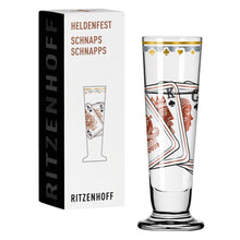 Load image into Gallery viewer, RITZENHOFF HEROES Snapps GLASS by SASCHA MORAWETZ - Playing cards special! Quirksy gifts australia
