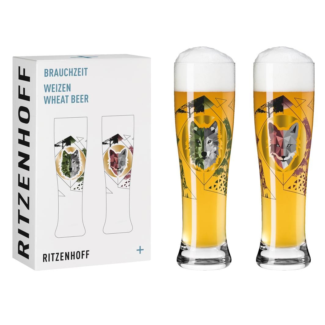Dog and Fox Beer Glass Set – RITZENHOFF – Optoco